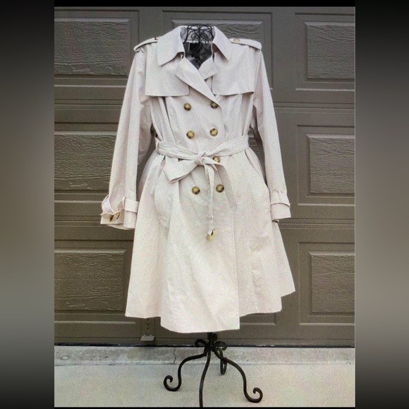 East 5th trench spring Trench Coat womens, size 3X beige color - Picture 2 of 15